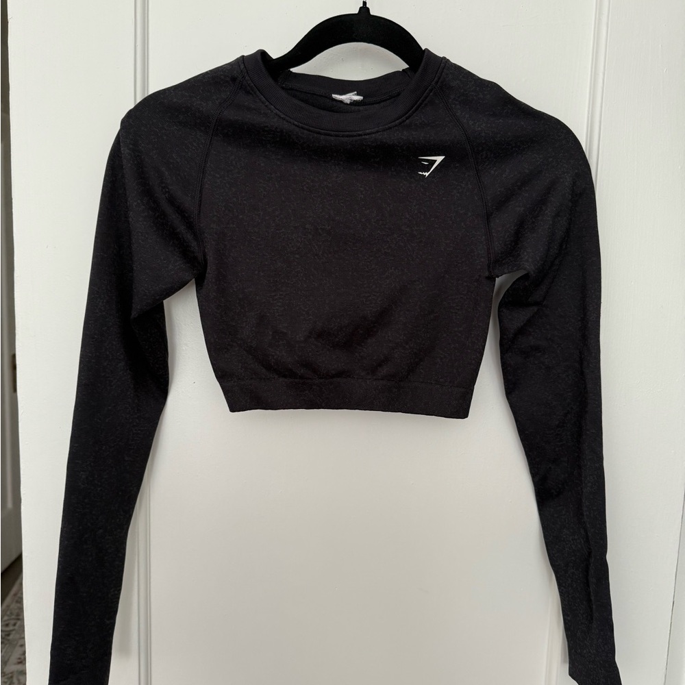 Gymshark Black Cropped Long Sleeve